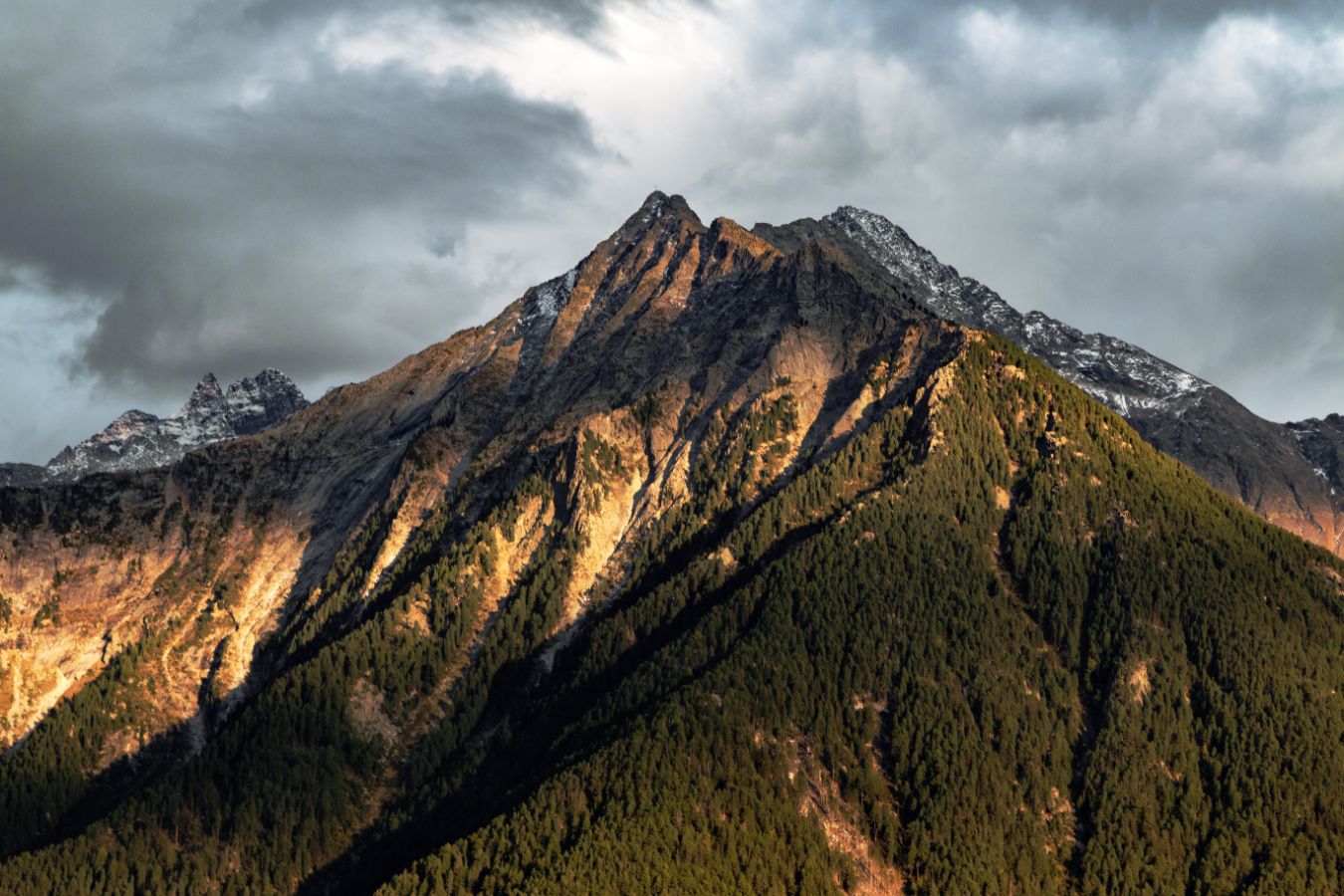 Mountains and clouds