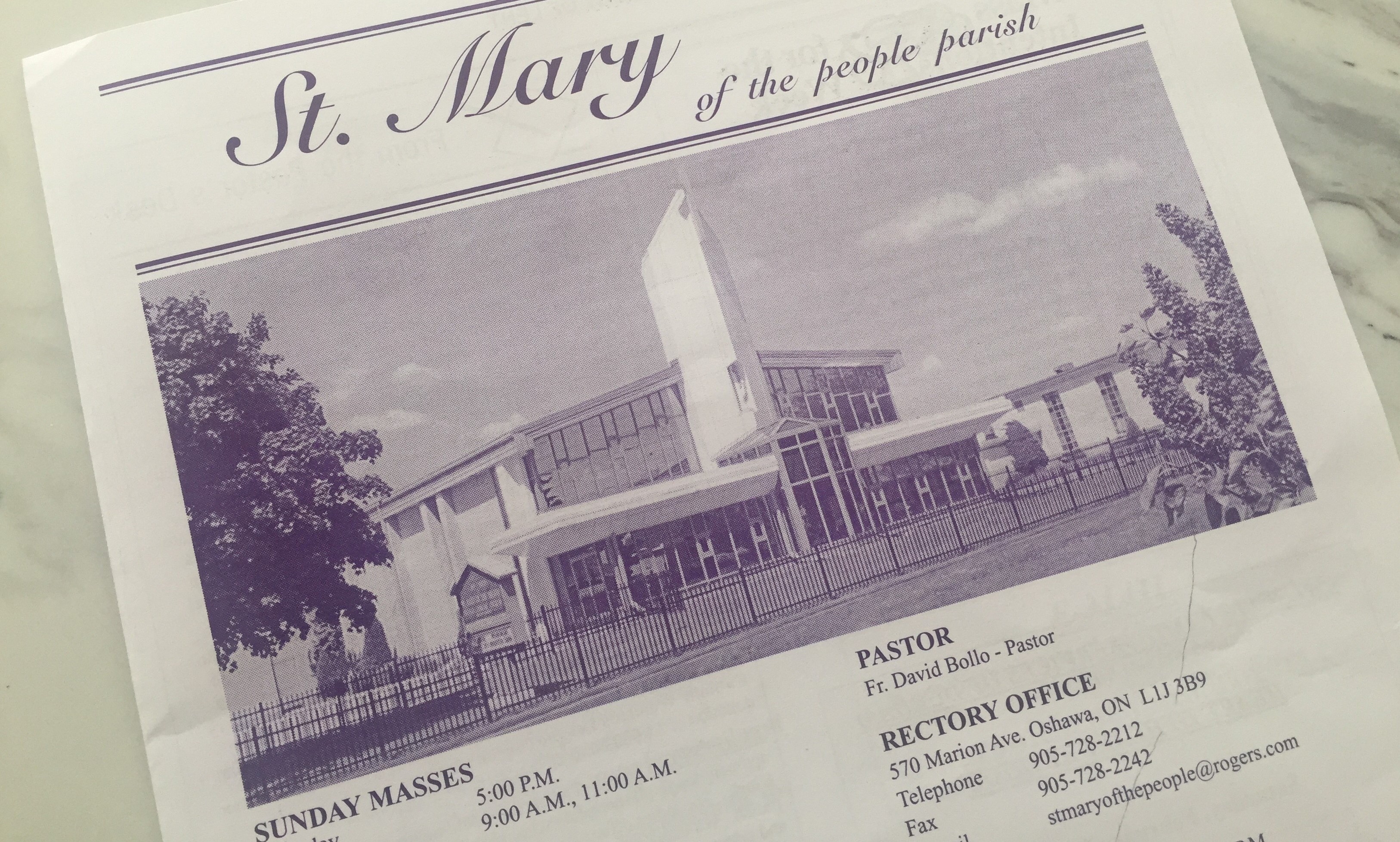 St Marys Bulletin image